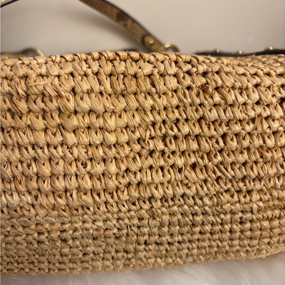 Coach Raffia Leather Trim Totes, Shoulder Bag - Picture 9 of 10